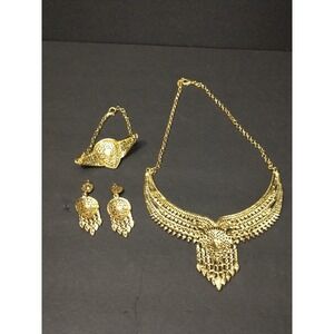 New 3 Pc Gold Plated Fashion Jewelry Set